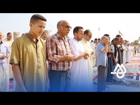 شاهد صلاة العيد في مسجد حسان