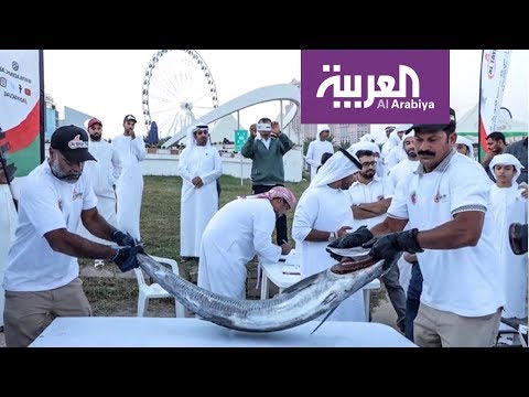 شاهد سمكة كنعد بـ 200 ألف درهم في أبو ظبي