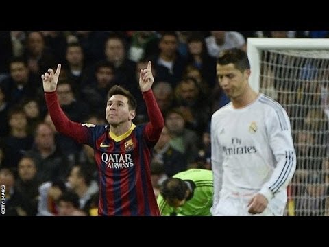 ميسي يهُزّ شِباك ريال مدريد الإسباني