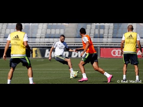 كريم بنزيما يعود إلى التدريبات الجماعية لريال مدريد